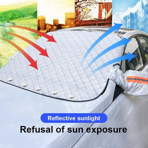 🚗 Front Windshield Cover – All-Season Protection, Frost Protection & Premium Quality – Perfect for Cars, Vans, and SUVs ❄️☀️