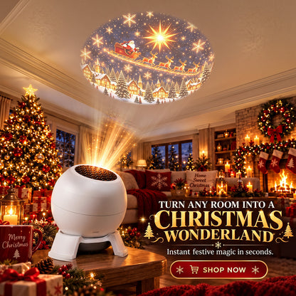 🎄 Turn Any Room Into a Christmas Wonderland – Holiday Projection Night Light