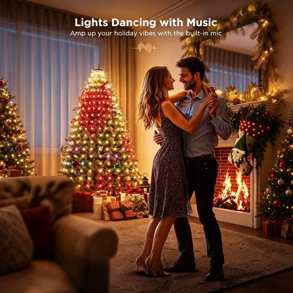 400-LED string lights with remote control – create your own light patterns for the Christmas tree, windows, and garden ✨