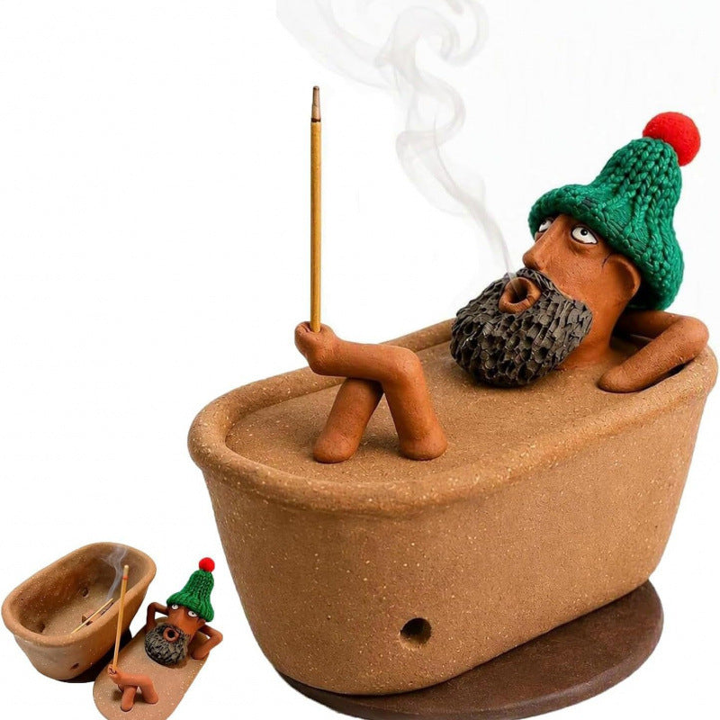 🛁 Handmade bathtub-shaped aroma diffuser – Decorative & cozy
