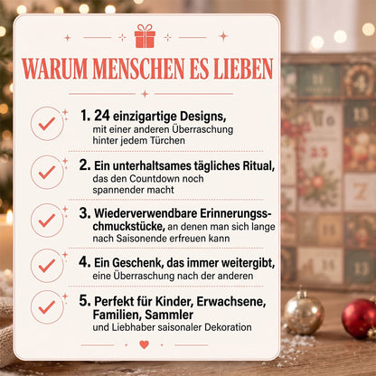 24-tägiger festlicher Countdown, Blind Box mit Pudel-Figuren – Geschenk für Hundeliebhaber