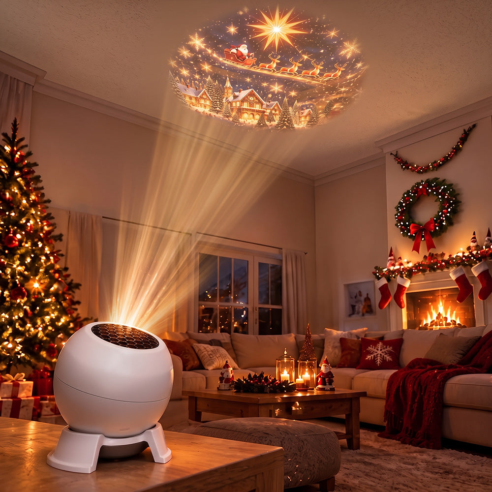 🎄 Turn Any Room Into a Christmas Wonderland – Holiday Projection Night Light