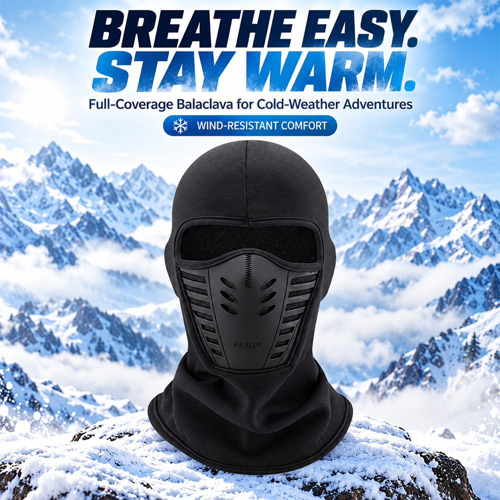 Winter Windproof Balaclava – Water-Resistant Full Face Mask for Cycling, Skiing & Motorcycling