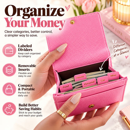 Women's Textured Wallet with Card Slots, Cash Compartment & Zipped Coin Pocket