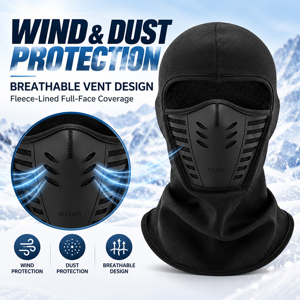 Winter Windproof Balaclava – Water-Resistant Full Face Mask for Cycling, Skiing & Motorcycling