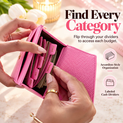 Women's Textured Wallet with Card Slots, Cash Compartment & Zipped Coin Pocket