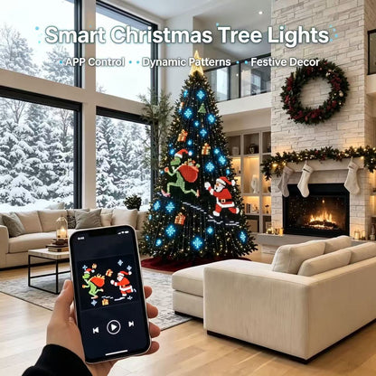 400-LED string lights with remote control – create your own light patterns for the Christmas tree, windows, and garden ✨