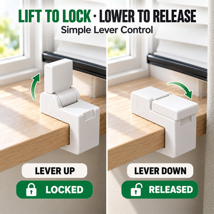 Portable Window Restrictor – Simple Window Stopper for Secure Ventilation & Fresh Air