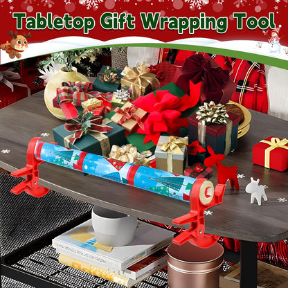2 x wrapping paper cutters, wrapping paper clips with tape dispenser