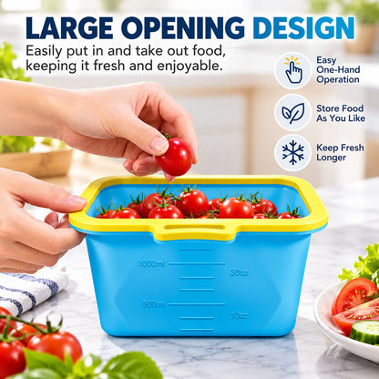 ✨ Reusable Magnetic Silicone Food Storage Bag | Leakproof & Space-Saving Kitchen Essential