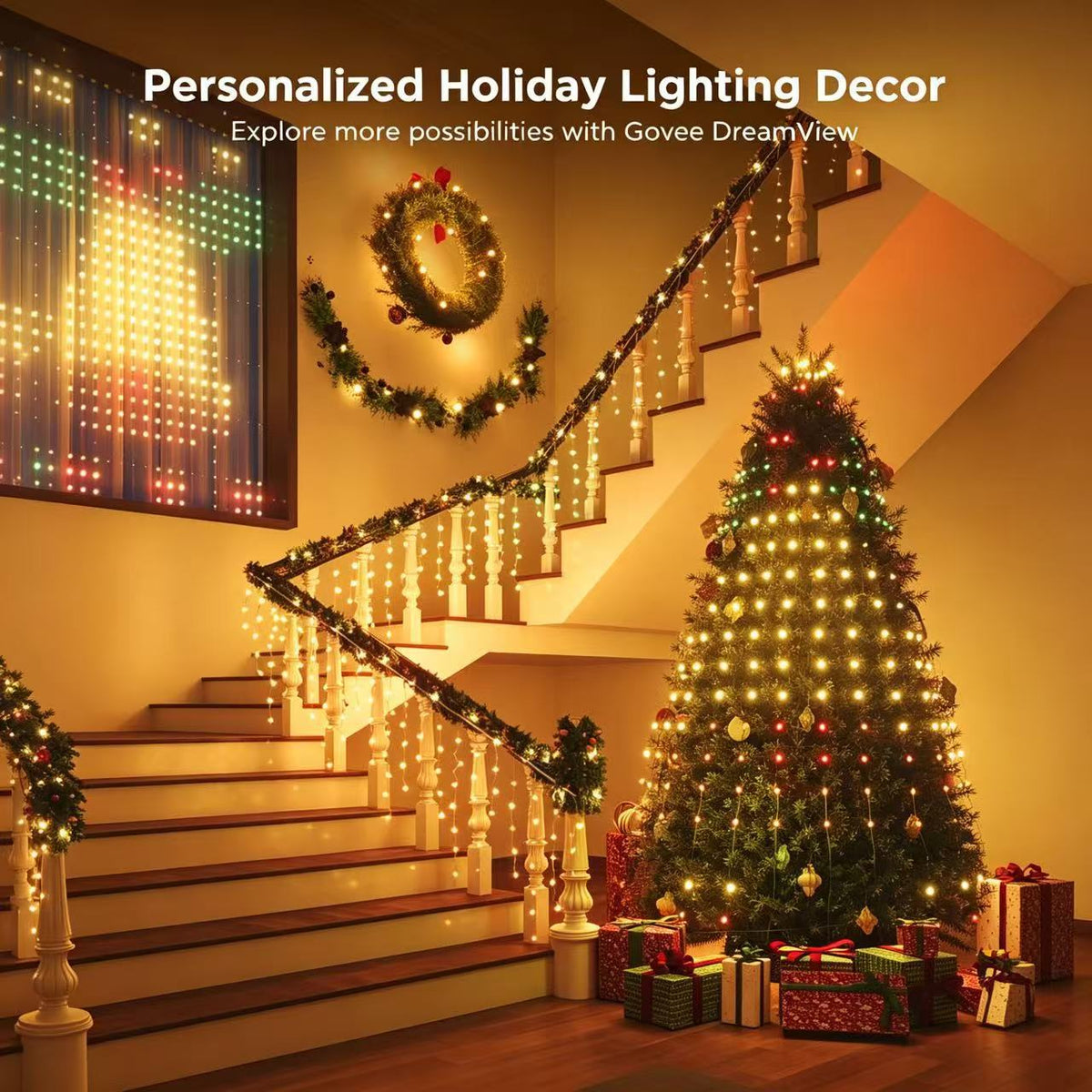 400-LED string lights with remote control – create your own light patterns for the Christmas tree, windows, and garden ✨