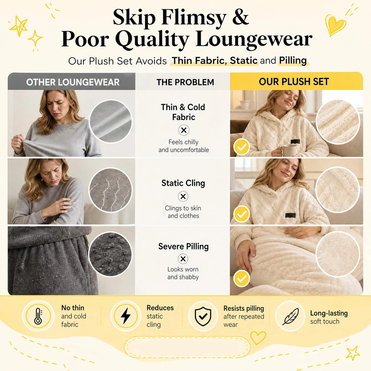 🍂 Embossed Geometric Plush Set – Timeless Comfort & Effortless Style For Every Occasion🍂