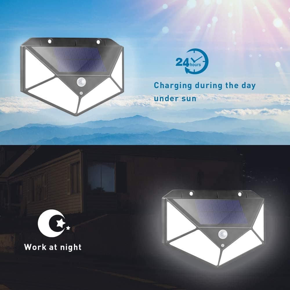 📢BLACK FRIDAY SALE BUY 1 GET 1 FREE!!⏰INSTANTLY LIGHT UP YOUR OUTDOOR SPACE ☀️🏡 Solar Motion Sensor Lights – 100 LED, IP65 Waterproof, Zero Bills 🔒🇬🇧