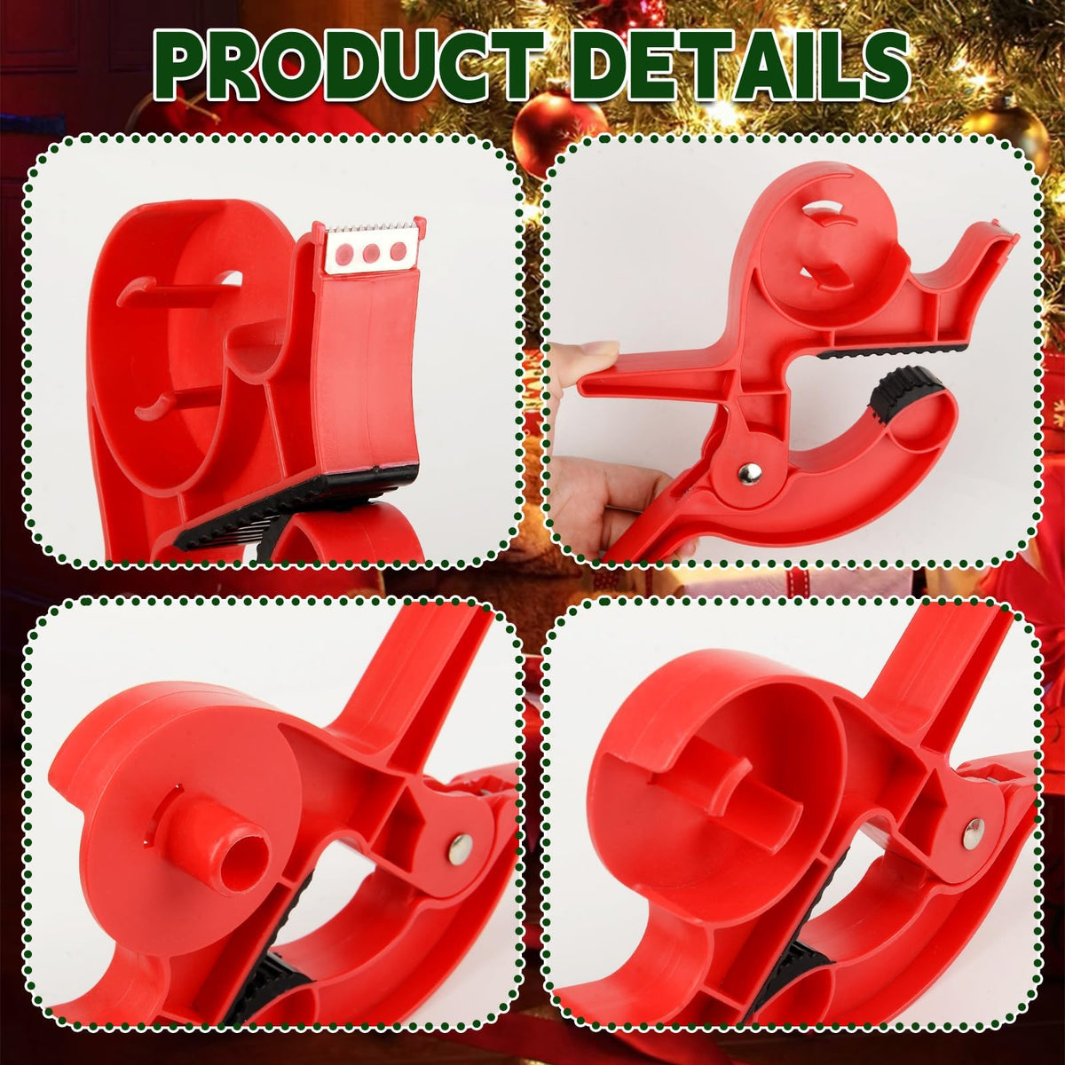 2 x wrapping paper cutters, wrapping paper clips with tape dispenser