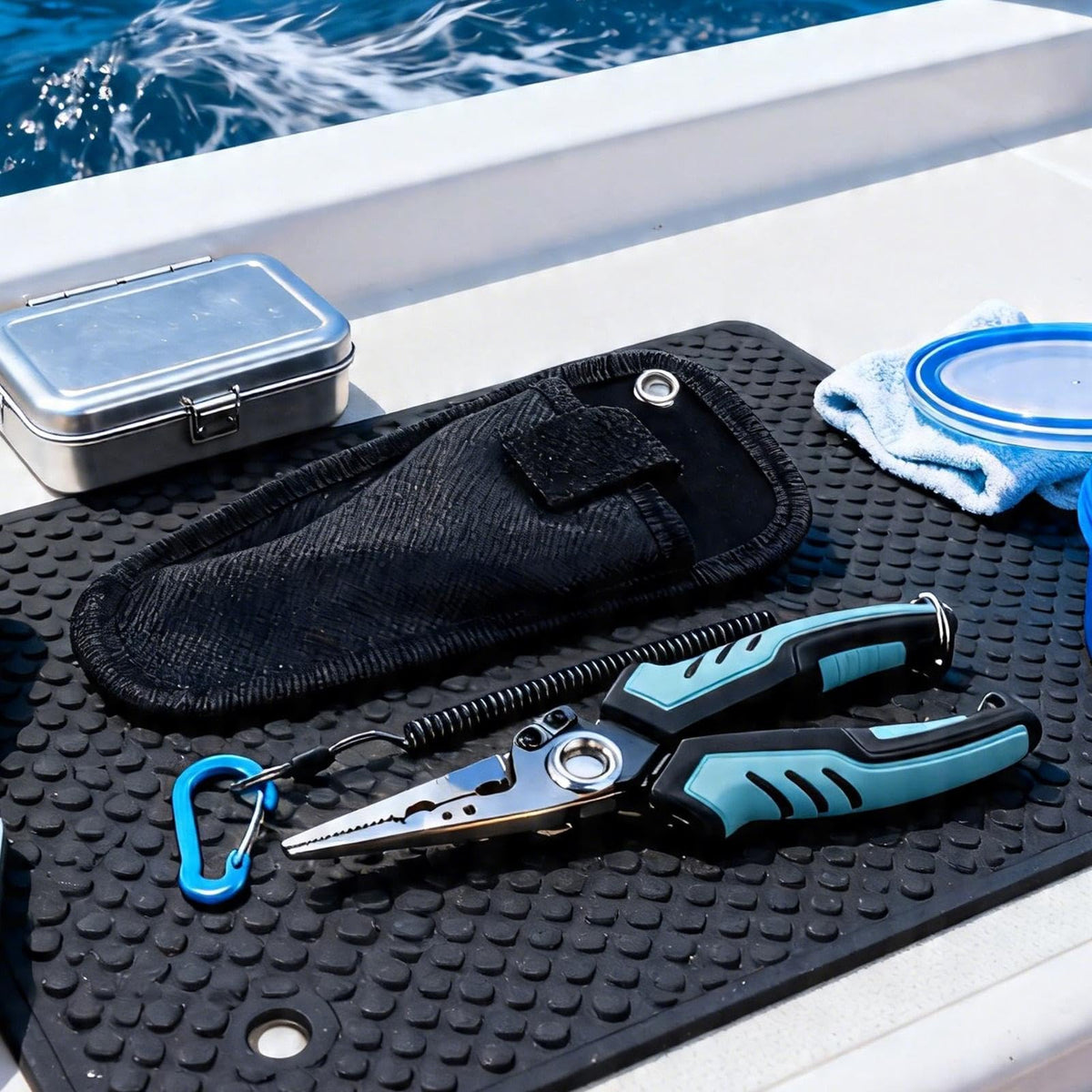 Multifunctional Fishing Pliers with Line Cutter – Lightweight & Locking Design