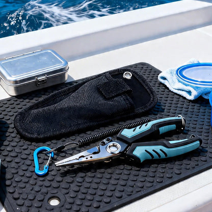 Multifunctional Fishing Pliers with Line Cutter – Lightweight & Locking Design