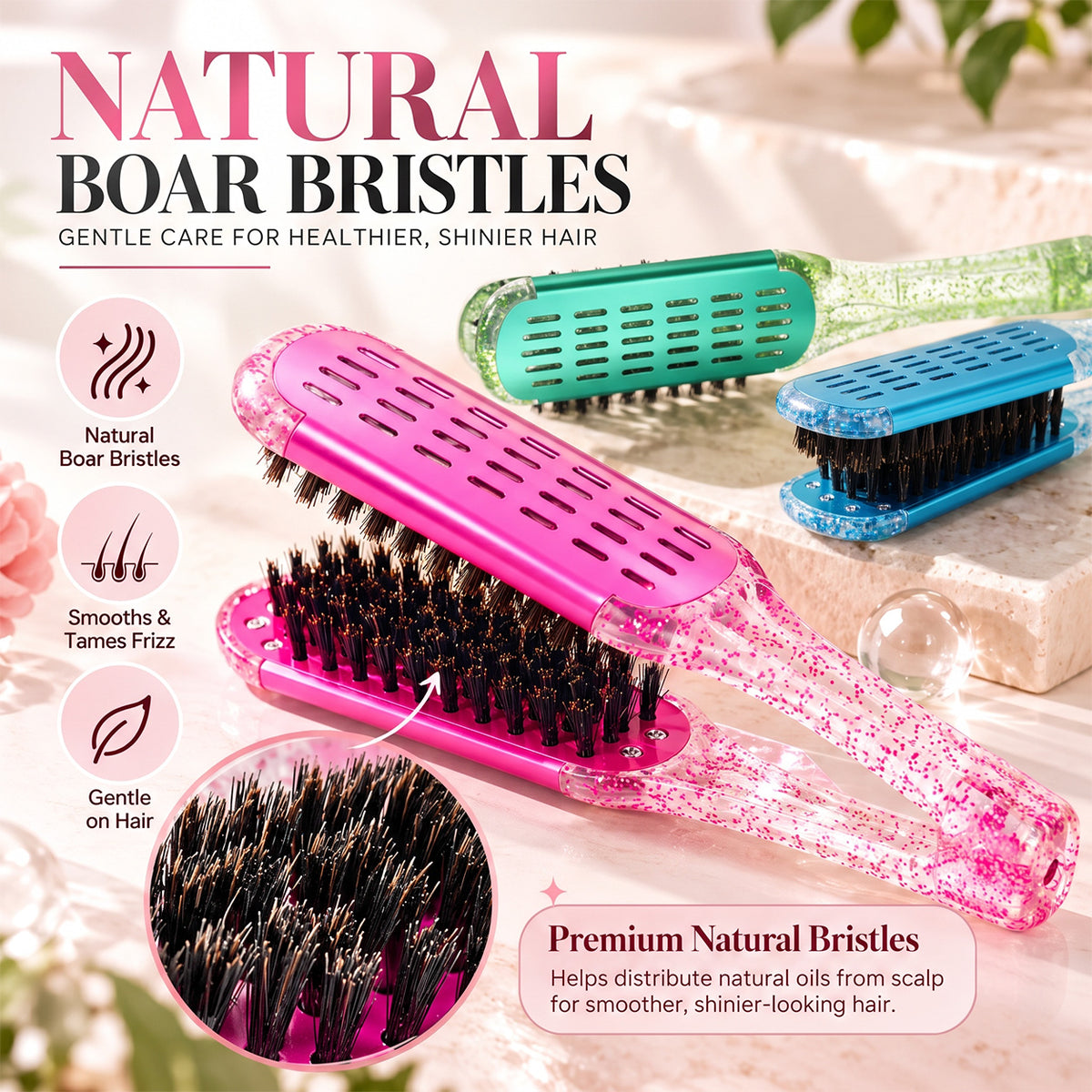 TYII™ Double-Sided Hair Styling Comb for Smoothing & Detangling