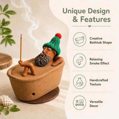 🛁 Handmade bathtub-shaped aroma diffuser – Decorative & cozy