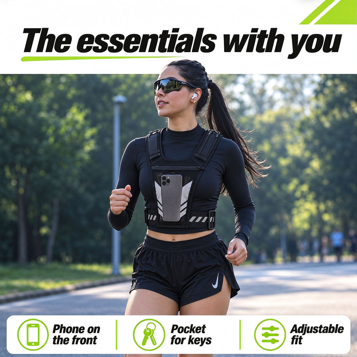 🌙 Reflective Running Backpack for Night Runs 🏃