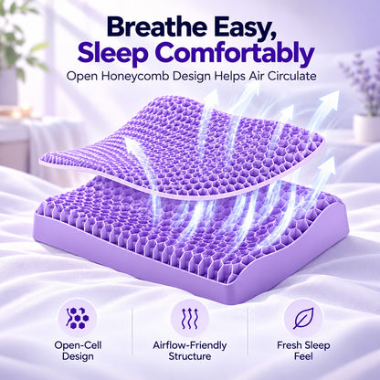 TPE Honeycomb Gel Pillow – Washable Adaptive Support Pillow