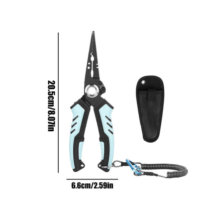 Multifunctional Fishing Pliers with Line Cutter – Lightweight & Locking Design