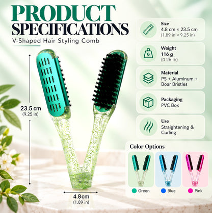 TYII™ Double-Sided Hair Styling Comb for Smoothing & Detangling
