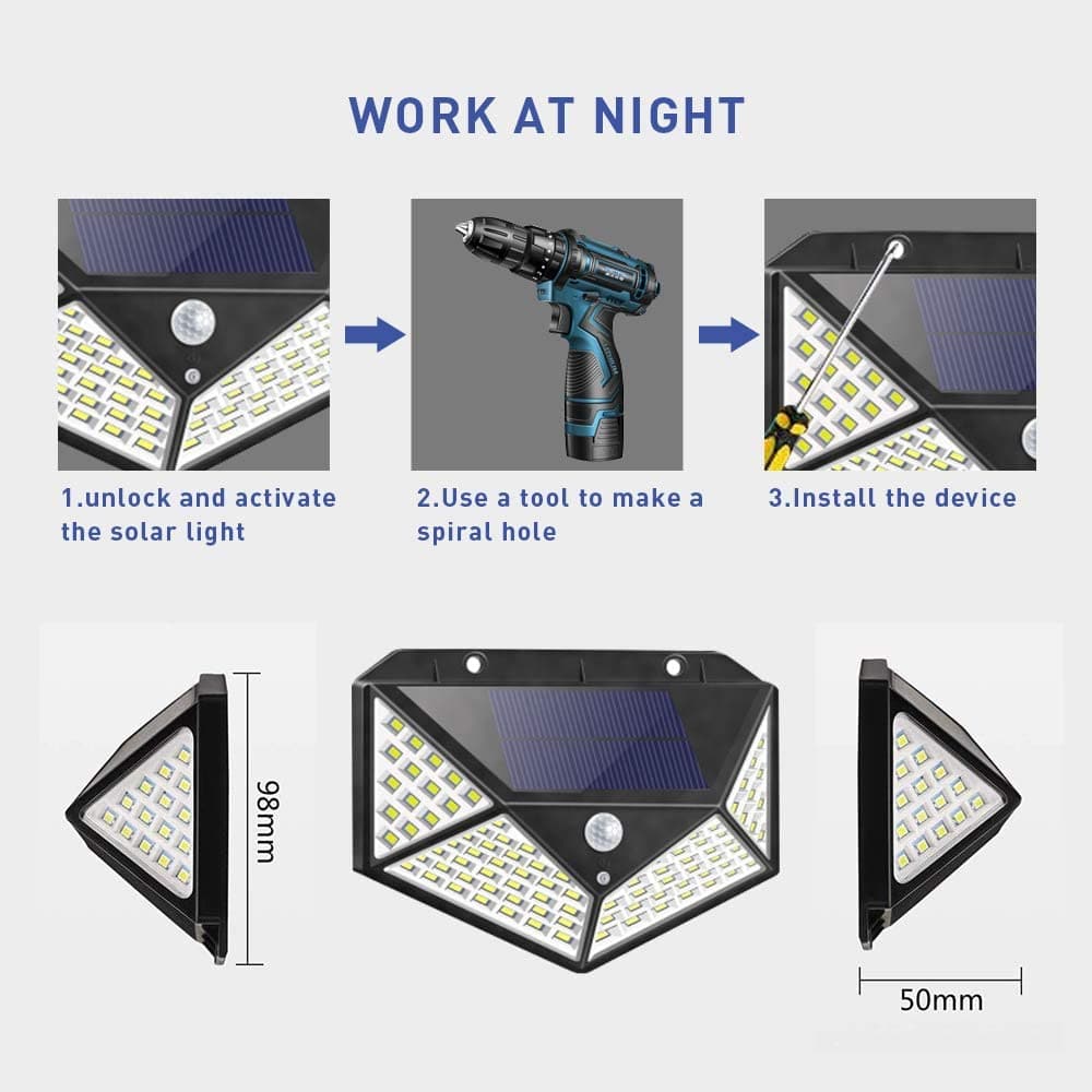 📢BLACK FRIDAY SALE BUY 1 GET 1 FREE!!⏰INSTANTLY LIGHT UP YOUR OUTDOOR SPACE ☀️🏡 Solar Motion Sensor Lights – 100 LED, IP65 Waterproof, Zero Bills 🔒🇬🇧