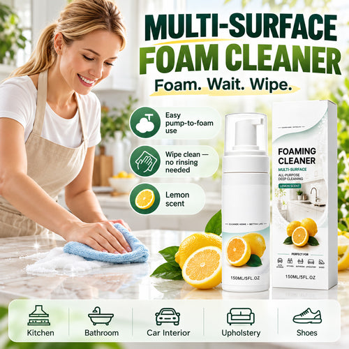 Heavy-Duty Multi-Purpose Foam Cleaner – No-Rinse Stain Remover and Degreaser