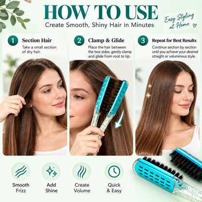 TYII™ Double-Sided Hair Styling Comb for Smoothing & Detangling