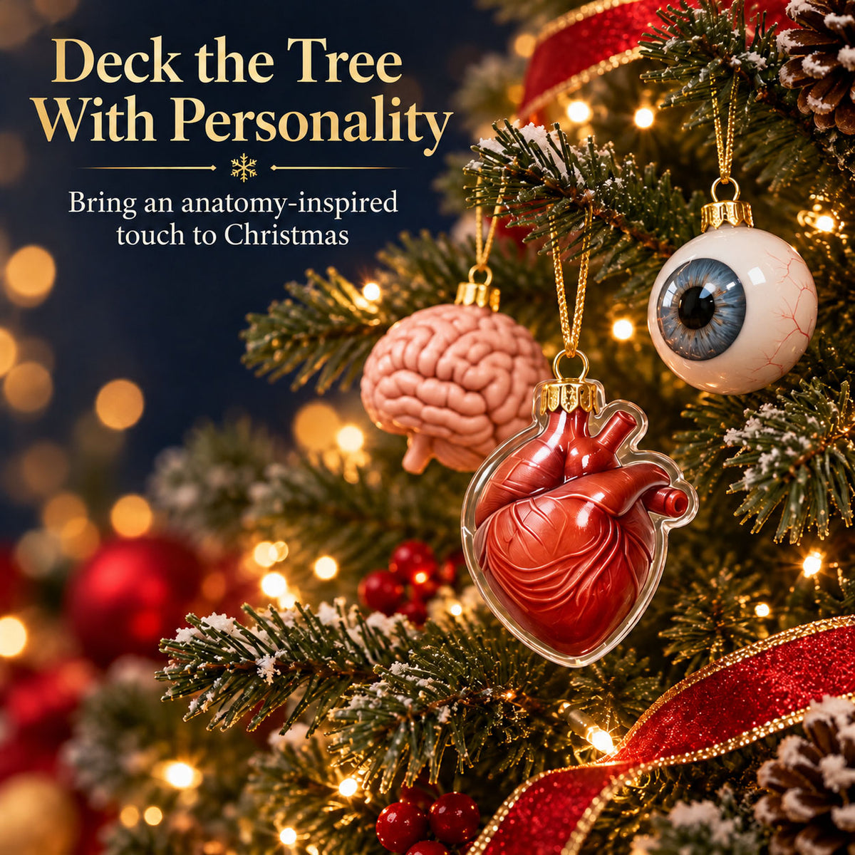🎄 Anatomy Christmas Advent Calendar – Unique Organ-Shaped Ornaments & Holiday Surprises for Nurses, Medical Students & Science Lovers ！！！🎁
