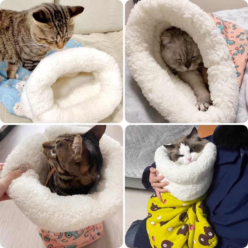 Cozy Cat Nest Bed – Soft, Warm and Comfortable Sleeping Cave for Cats