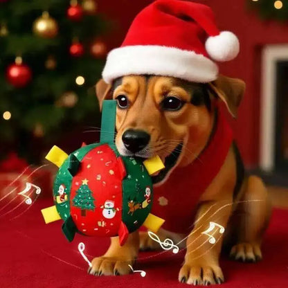 Dog Christmas Interactive Toy Soccer Ball with Bell🎄🐶🐱