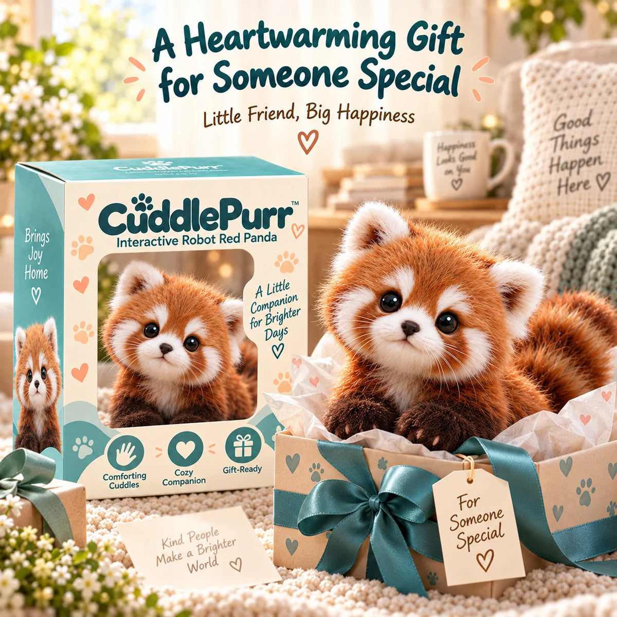 Tyiimax™ Red Panda -Interactive Plush Companion IALittle Friend, A Lot Of Love