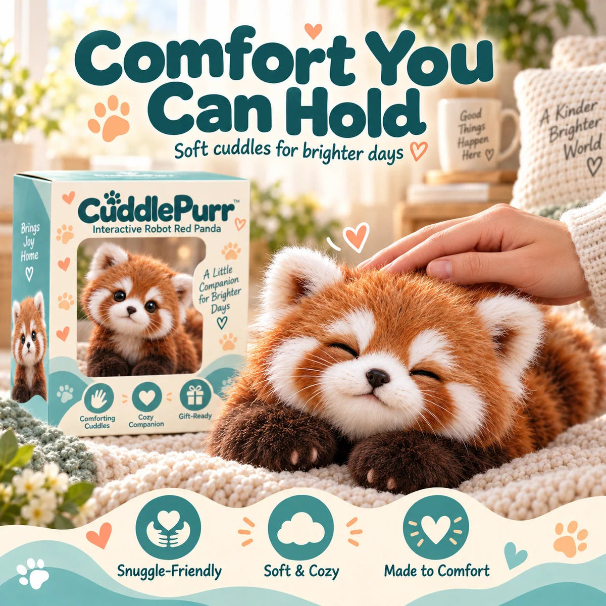 Tyiimax™ Red Panda -Interactive Plush Companion IALittle Friend, A Lot Of Love