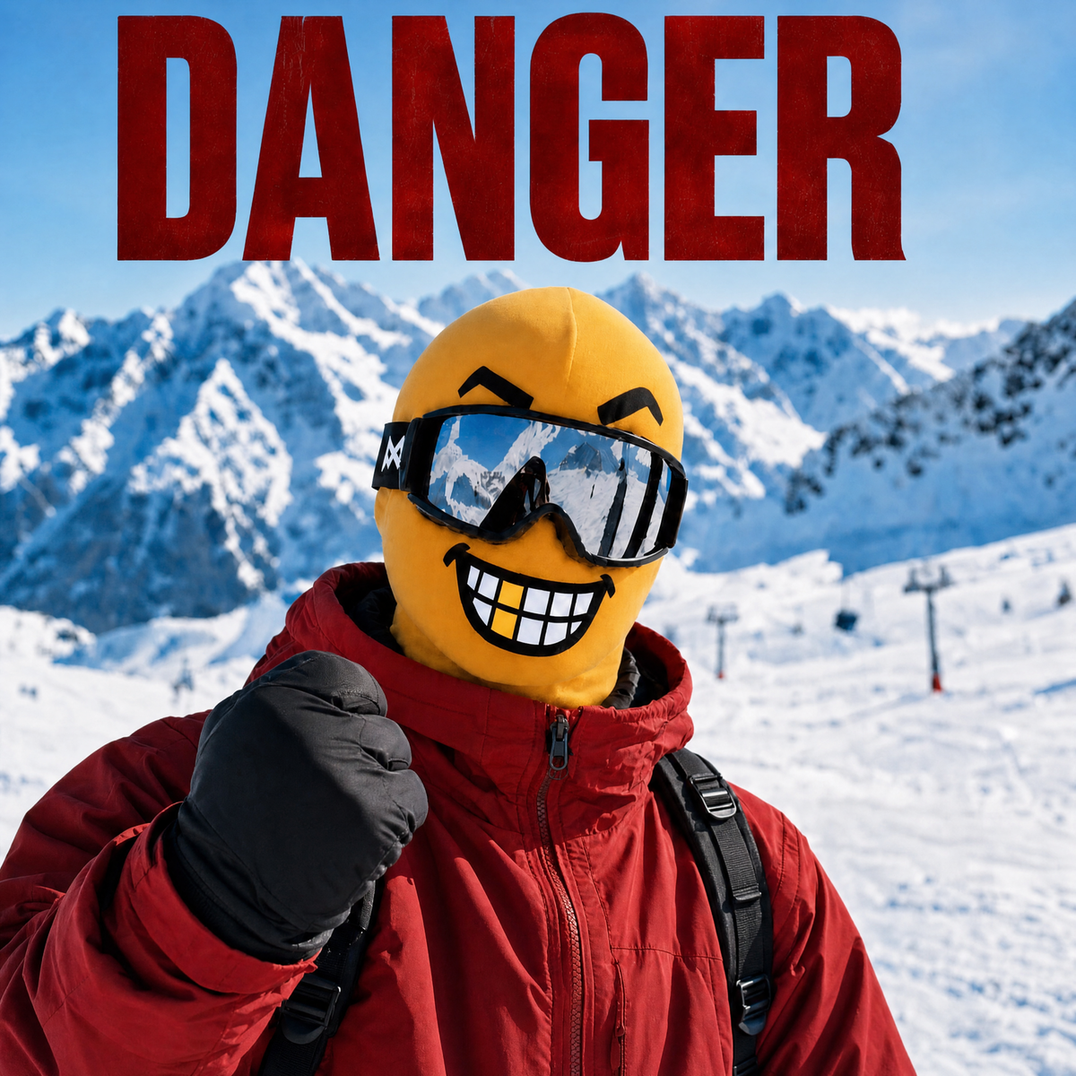 😎 Fun Face Ski Mask – Warm & Playful Balaclava