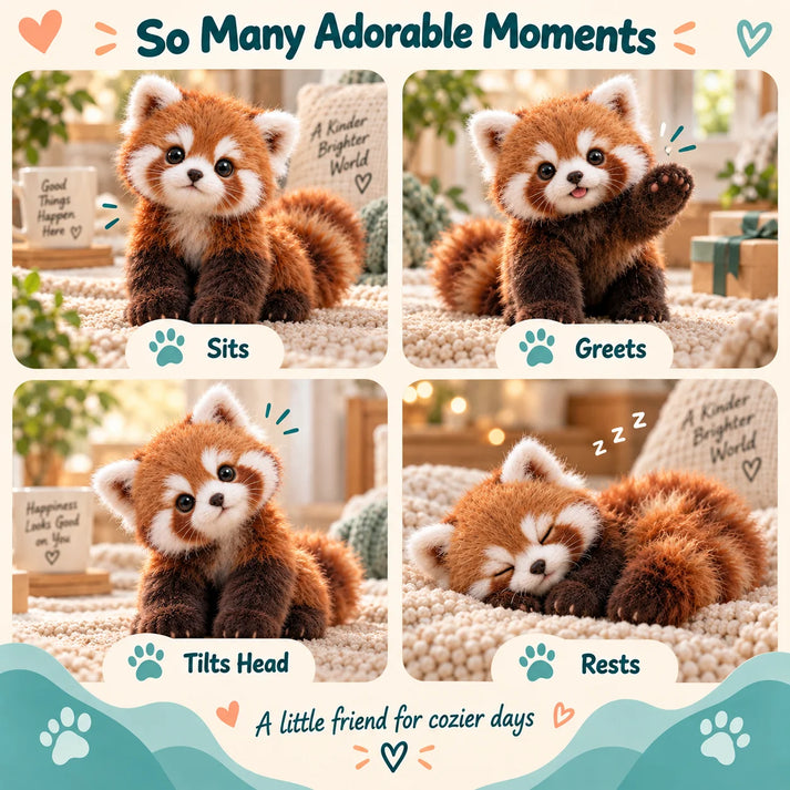 Tyiimax™ Red Panda -Interactive Plush Companion IALittle Friend, A Lot Of Love