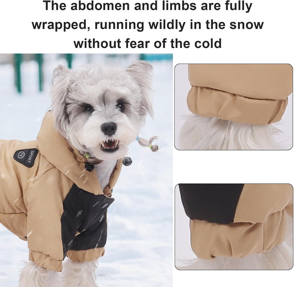 Pet Winter Warm Coat with Hood – Graphene Heated Waterproof Dog Jacket