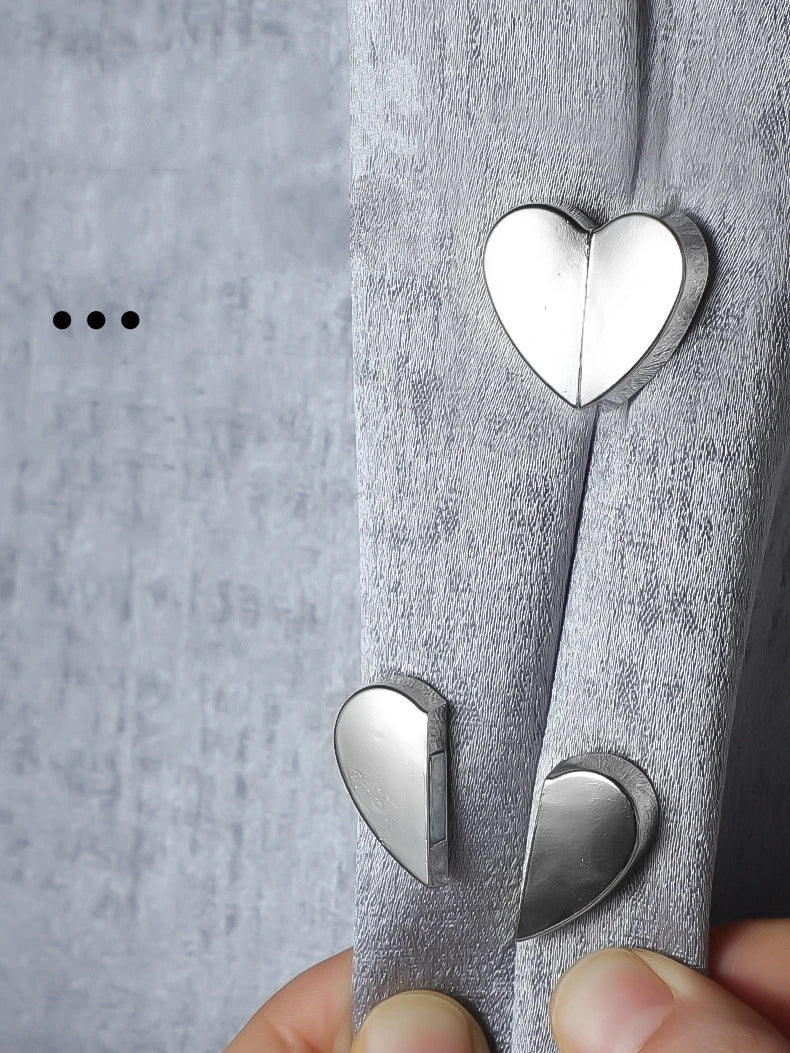 10 Pcs Heart-shaped Curtain Magnetic Clips