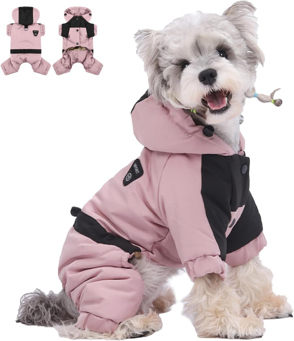 Pet Winter Warm Coat with Hood – Graphene Heated Waterproof Dog Jacket