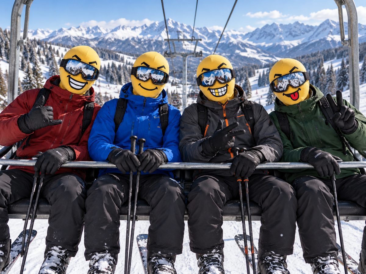 😎 Fun Face Ski Mask – Warm & Playful Balaclava