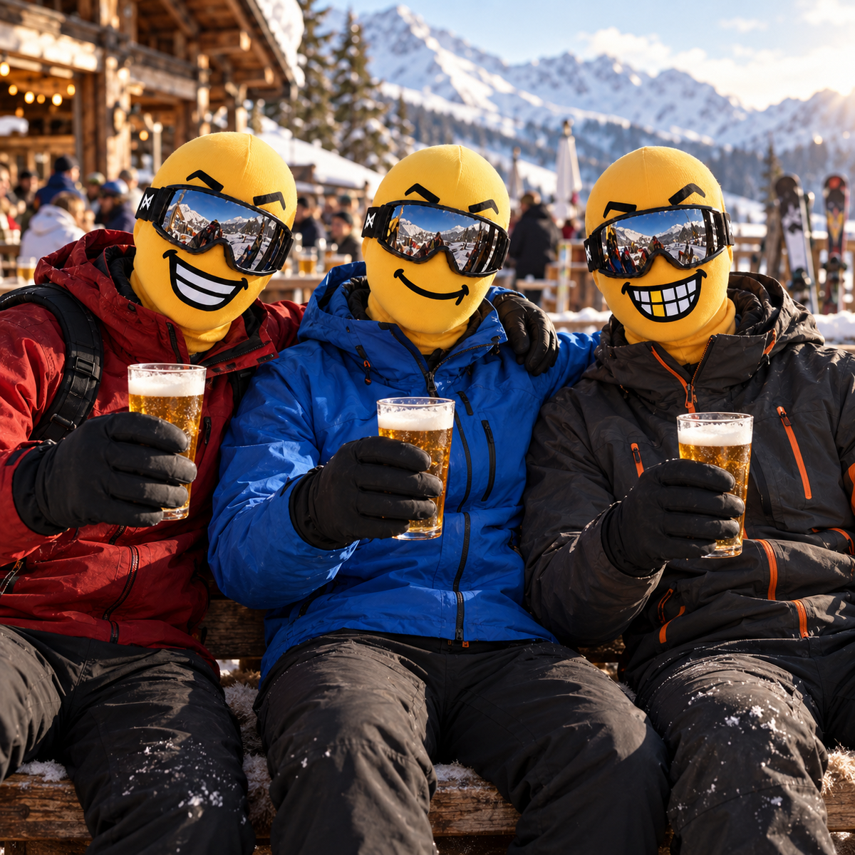 😎 Fun Face Ski Mask – Warm & Playful Balaclava