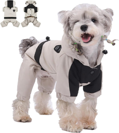 Pet Winter Warm Coat with Hood – Graphene Heated Waterproof Dog Jacket