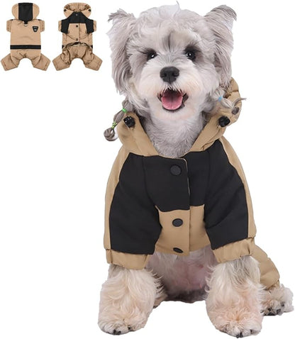 Pet Winter Warm Coat with Hood – Graphene Heated Waterproof Dog Jacket