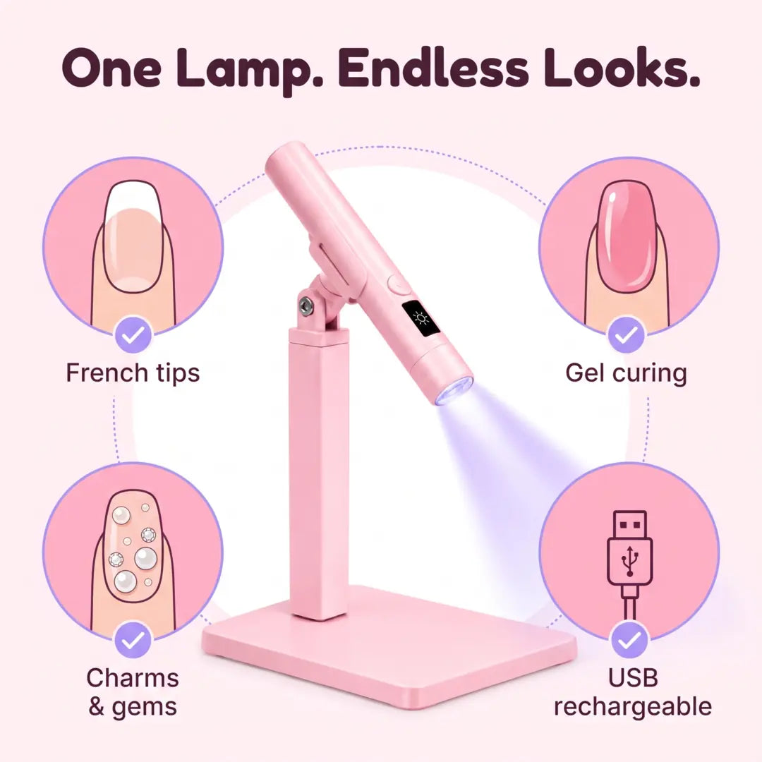 💅✨ Mini UV Nail Lamp – Salon-Style Nails at Home!