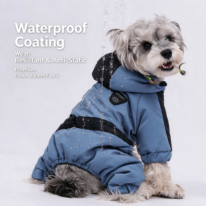 Pet Winter Warm Coat with Hood – Graphene Heated Waterproof Dog Jacket