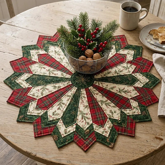 ✨ Quilting-Schablonenset „Holiday Star“ für Tischläufer
