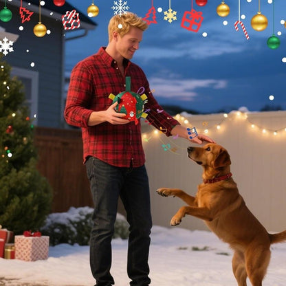 Dog Christmas Interactive Toy Soccer Ball with Bell🎄🐶🐱