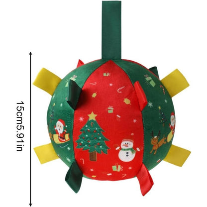 Dog Christmas Interactive Toy Soccer Ball with Bell🎄🐶🐱