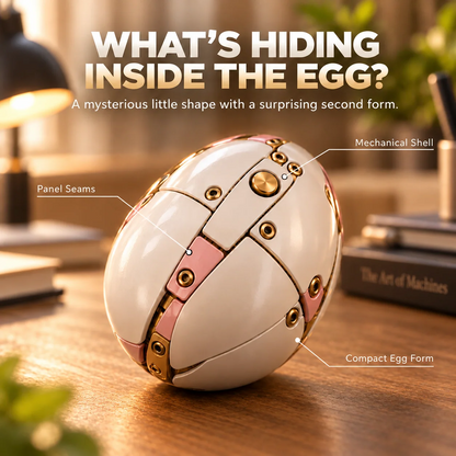 🦄 2-in-1✨ Transforming Mechanical Unicorn Egg – Winged Fantasy Figure