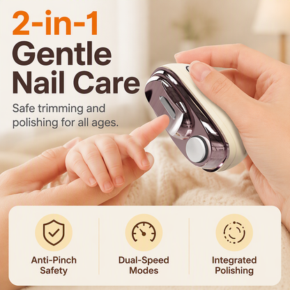 💅 2-in-1 Smart Electric Nail Clipper & Polisher 🌟